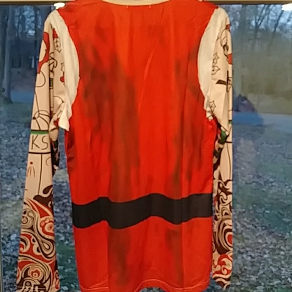 Long Sleeve Tattooed Santa Shirt... - Picture 2 of 7